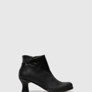 Zip Up Ankle Boots BRAL162FLY BLACK