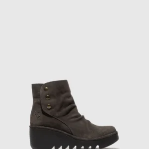 Zip Up Ankle Boots BROM344FLY OILSUEDE DIESEL