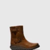 Zip Up Ankle Boots SORF321FLY CAMEL