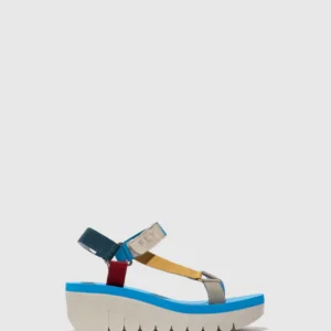 Velcro Sandals YEFA726FLY CUPIDO MULTI (AZURE)