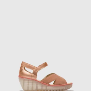 Ankle Strap Sandals YENT365FLY PINK/BLUSH GOLD