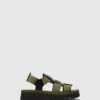 Sling-Back Sandals SAMB245FLY BLACK/ARMY GREEN/ARMY GREEN