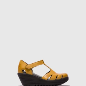 Velcro Sandals LETE395FLY MUSTARD