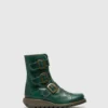 Buckle Ankle Boots SCOP110FLY PETROL