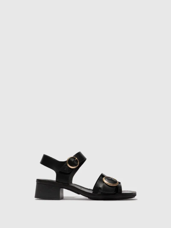 Buckle Sandals EBLI238FLY BLACK