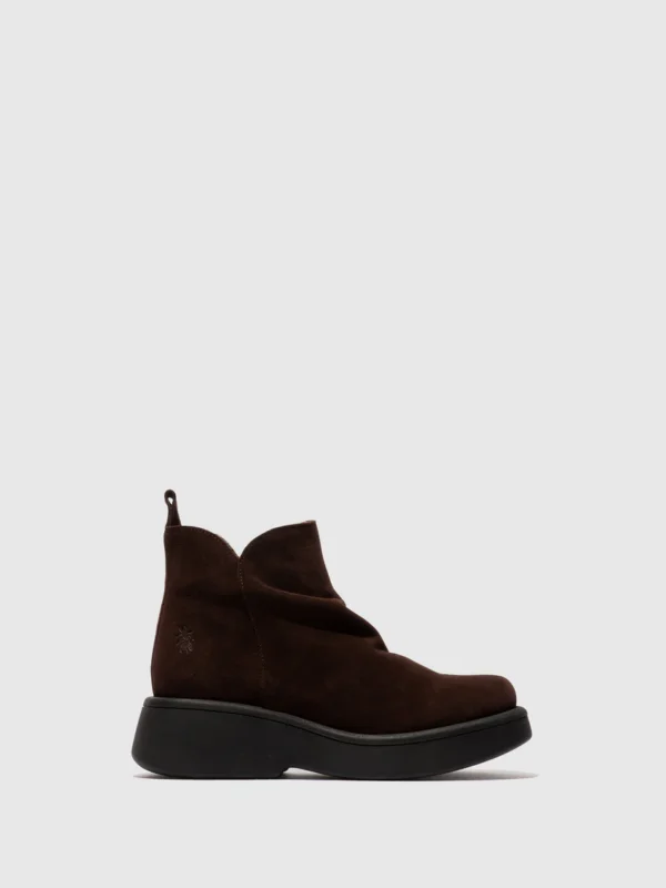 Zip Up Ankle Boots MAZY323FLY EXPRESSO