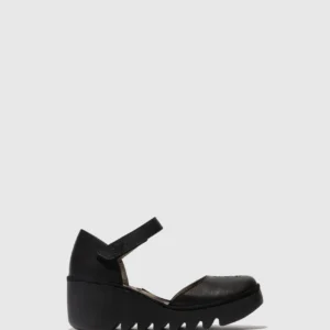 Ankle Strap Sandals BISO305FLY BLACK