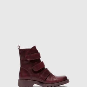 Velcro Ankle Boots RACH790FLY PURPLE (PURPLE SOLE)