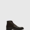 Lace-up Ankle Boots WERN002FLY WASHED BROWN