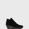 Zip Up Ankle Boots YIP BLACK