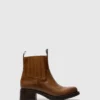 Zip Up Ankle Boots RALI513FLY CAMEL