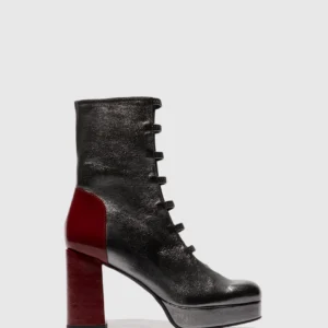 Zip Up Ankle Boots EVIK353FLY GRAPHITE/INT.RUST