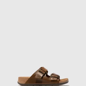 Buckle Sandals CAJA721FLY CAMEL