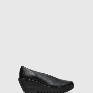 Wedge Shoes YAZ Gloss Black