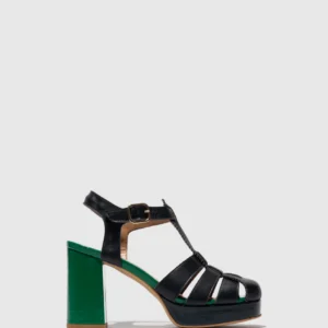 Buckle Sandals EVIT452FLY NAVY/GREEN