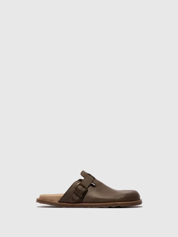 Slip-on Mules MIGS411FLY BROWN