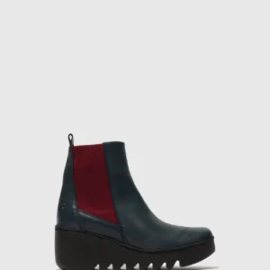 Chelsea Ankle Boots BAGU233FLY NAVY (WINE ELASTIC)