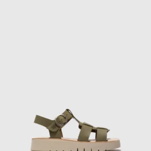 Buckle Sandals SUDY246FLY SMOG/NATURAL