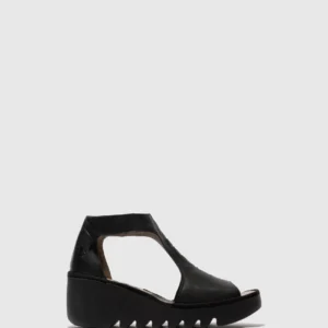 T-Strap Sandals BEZO306FLY BLACK